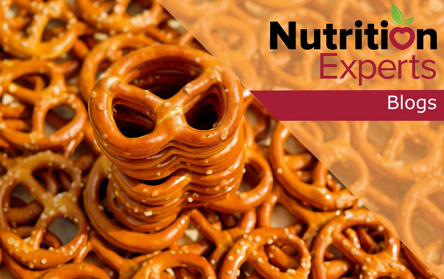 Nutrition Experts blog logo with salted pretzels